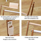 Pine cross-stitch stand with side toolbox and adjustable frame angle