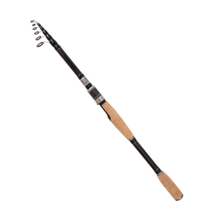 Telescopic Carbon Lure Rod Short Section Fishing Casting Rod, 1.8m, 2.4m, 3.0m