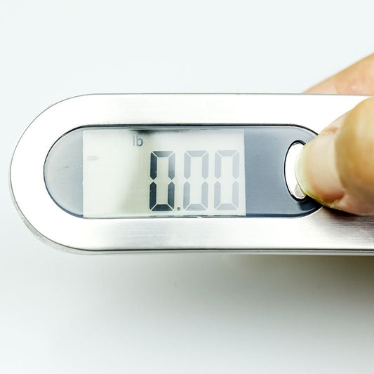 Stainless Steel Handheld Electronic Luggage Scale Portable Express Scale, Black, White