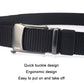 AWMN Men Nylon Cutout Automatic Buckle Toothless Belt, Length:, 120cm