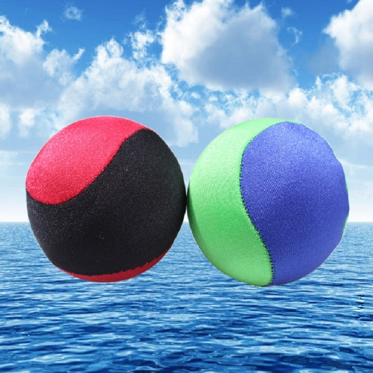 Two-tone water balls: red/black and green/blue with “WATER BALL” branding