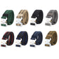 Braided nylon belts in multiple colors with quick-release buckles