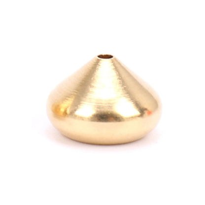 Gold drop-shaped incense insert plate with small top opening