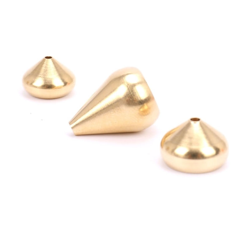 Assorted gold incense insert plates, varying sizes with top openings