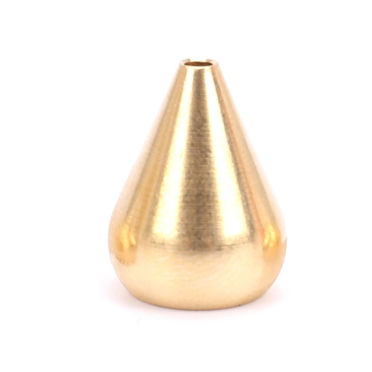 Gold cone-style incense insert plate with top opening