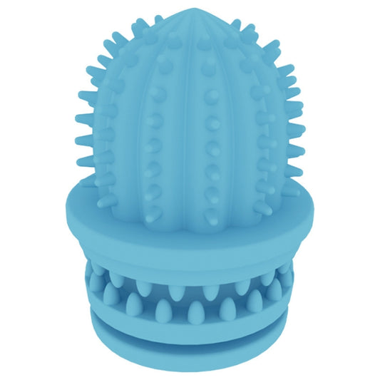 Pet Cleaning Teeth TPR Cactus Lightweight Bite-resistant Educational Toys, Cactus Light Blue, Cactus Light Pink, Cactus Avocado Green