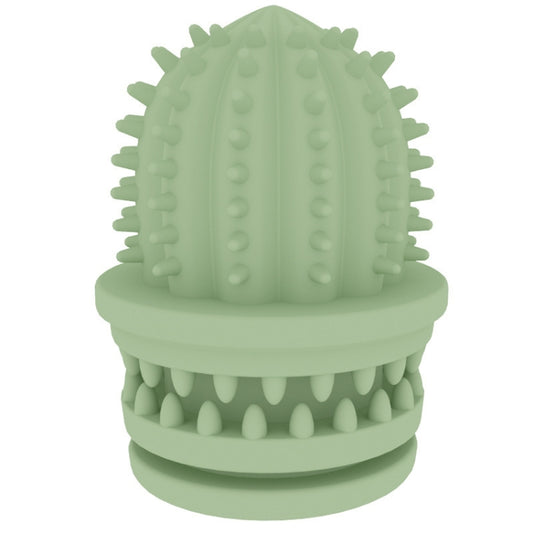 Pet Cleaning Teeth TPR Cactus Lightweight Bite-resistant Educational Toys, Cactus Light Blue, Cactus Light Pink, Cactus Avocado Green
