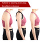 Posture correction belt worn at the back in side views