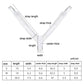 Posture correction belt measurement chart with strap width and length (cm)