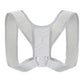 Light gray posture correction belt with adjustable back straps and front closure