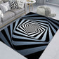 3D Stereo Rectangular Visual Geometric Living Room Carpet, 40x60cm, 50x80cm, 60x90cm, 80x120cm, 80x160cm, 120x160cm, 140x200cm