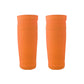 Orange calf guard insert socks, breathable knit, pair