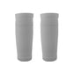 Medium gray calf guard insert socks, breathable cushioned knit, pair of two sleeves