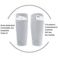 Breathable calf guard insert socks, pair with mesh fabric and elastic top cuffs
