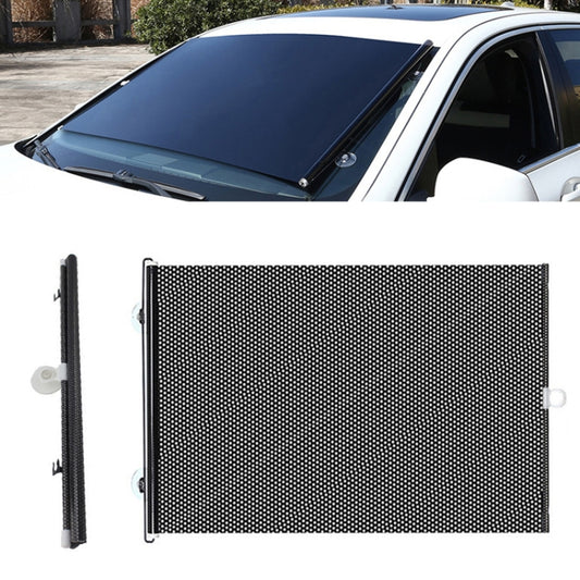 Suction Cup Car Shade Curtain Window Telescopic Roller Blind, Size: 50x125cm Silver Laser, 40x60cm Black Mesh, 50x125cm Silver Laser, 40x125cm Black Mesh, 45x125cm Silver Lyser, 40x60cm Silver Lyser, 40x125cm Silver Lyser, 45x125cm Black Mesh          ...