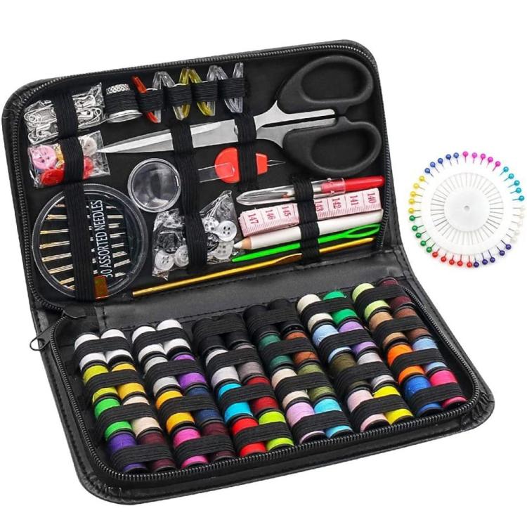 172 In 1 Multifunctional Needle and Thread Tool Set, Spec: Edge Clip, Silver Needles, Edge Clip
