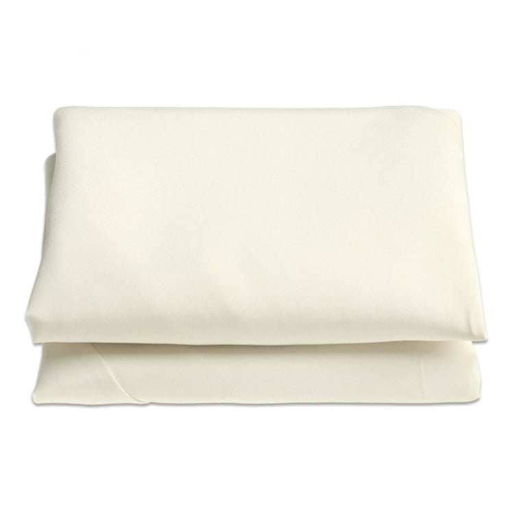 Round polyester parasol replacement cover cloth, creamy-white, folded with fastening ties