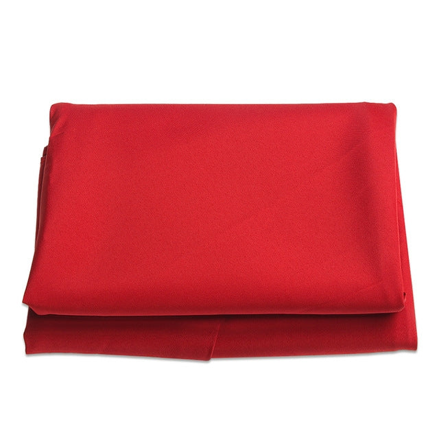 Round polyester parasol replacement cover cloth, red, folded for storage