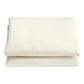 Round polyester parasol replacement cover, cream white fabric, draped folds