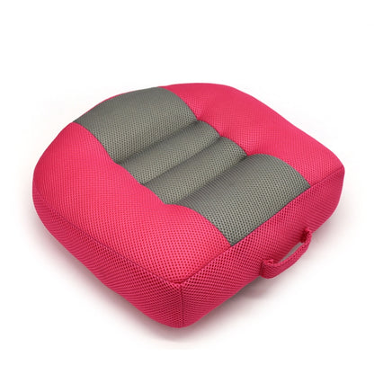 Thick hip cushion pad with pink cover and gray contoured center inserts.