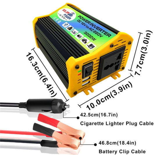 Home Solar Generator Inverter+30A Controller+18W 12V Solar Panel, Specification:, Black 12V To 220V, Black 12V To 110V, Yellow 12V To 220V, Yellow 12V To 110V