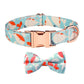 Rose Gold Buckle Pet Detachable Bow Collar, Size:, S 1.5x28-40cm, M 2.0x33-50cm, L 2.5x38-60cm, XL 2.5x43-70cm