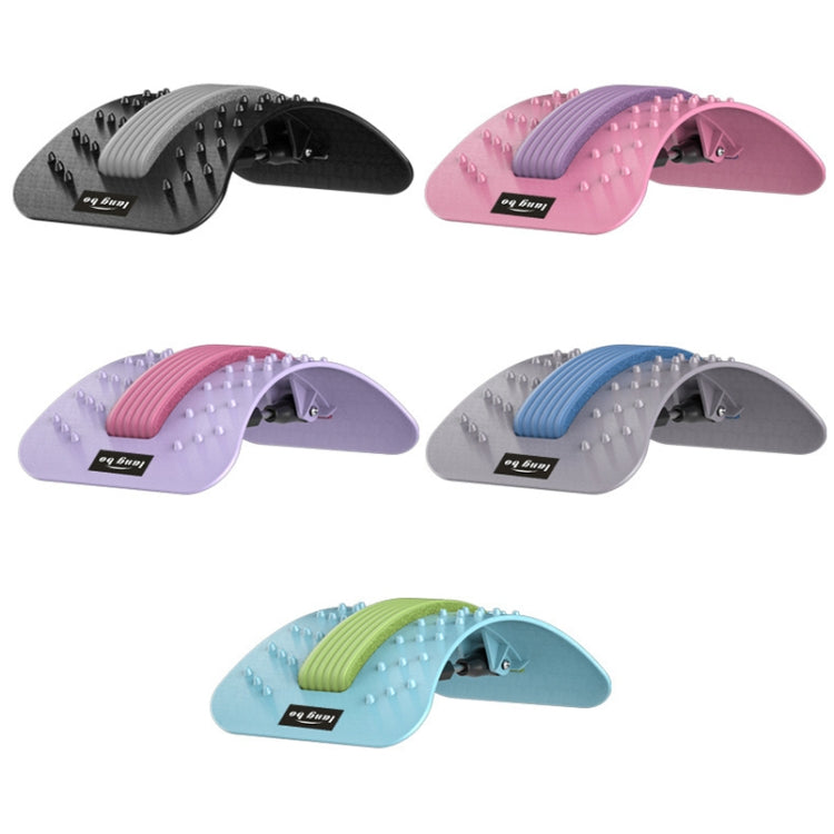 Rotary acupressure massage board with spike roller; multiple colors shown