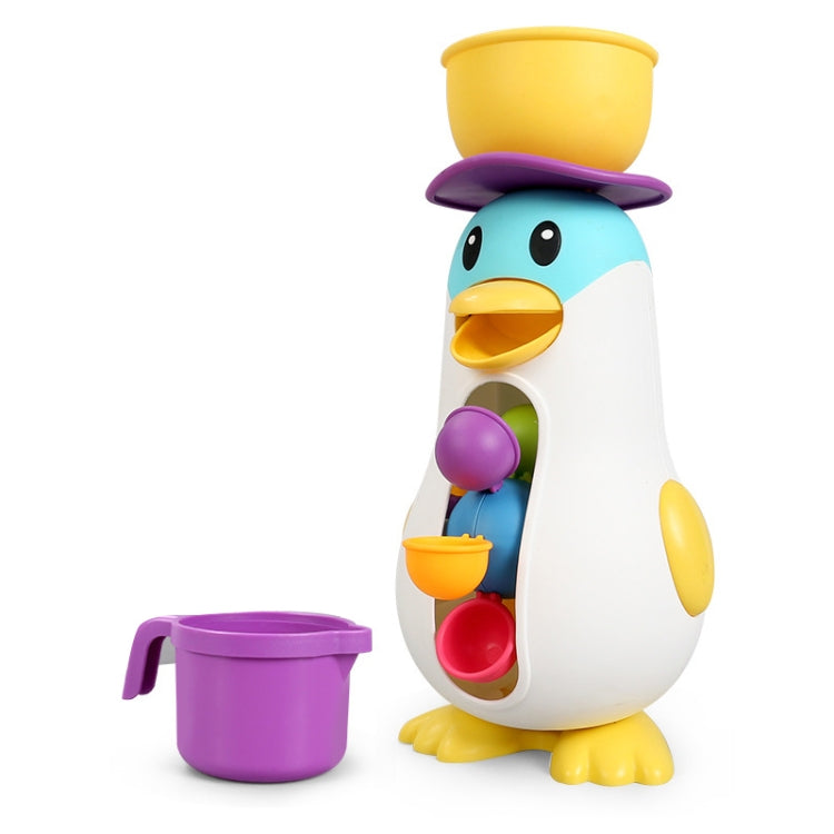 LXB-76 Baby Bathroom Penguin Windmill Playing Water Toy