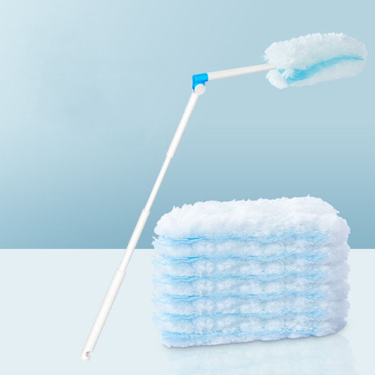 Disposable Household Vacuum Retractable Feather Duster, Style:, Long Handle+2 Clothes, Long Handle+4 Clothes, Long Handle+6 Clothes, Long Handle+12 Clothes, With Base+2 Clothes, With Base+4 Clothes, With Base+6 Clothes, With Base+12 Clothes