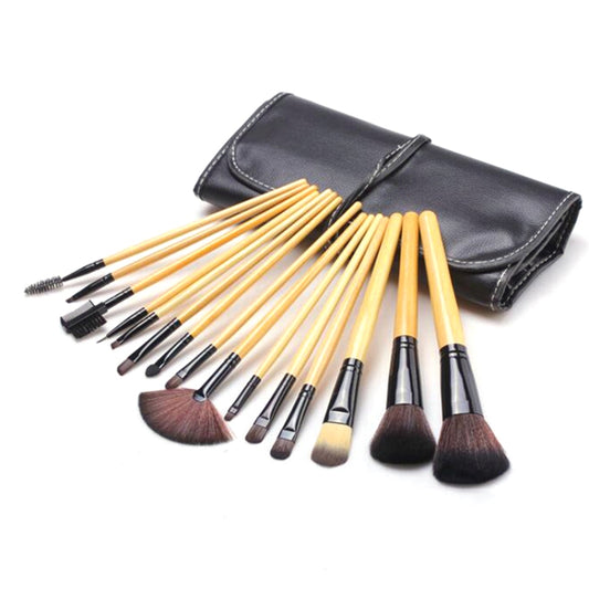 Makeup Brush Set Loose Powder Brush Makeup Tool, 12 PCS / Set Black, 12 PCS / Set  Wood Color, 15 PCS / Set Wood Color, 15 PCS / Set Black, 18 PCS / Set Black, 18 PCS / Set Wood Color