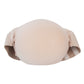 Light beige belly foam pad with matching fabric back belt, rolled for fitting