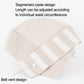 Light beige belly foam prop with segmented adjustable waist belt and strap tabs