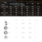 Bomber jacket size chart with chest and sleeve measurements for S–3XL