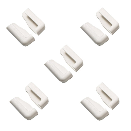 White car phone dashboard bracket set, adjustable adhesive holders, 5 pairs