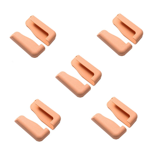Pink car phone dashboard bracket set, adjustable adhesive holders, 5 pairs