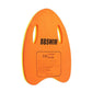 Orange EVA swim kickboard backboard with side hand holes and BBBSWIM logo