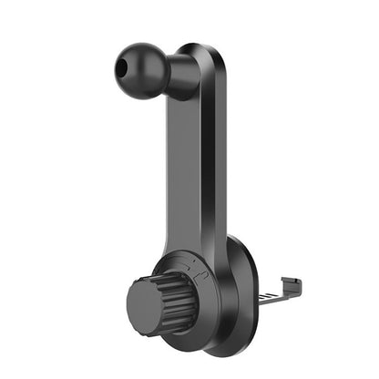 Car air vent extension hook phone bracket with round ball head, dark gray