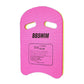 Pink U-shaped EVA floating kickboard with two hand slots and BBSWIM logo