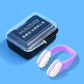 Silicone nose clip with purple frame and white soft inner pads