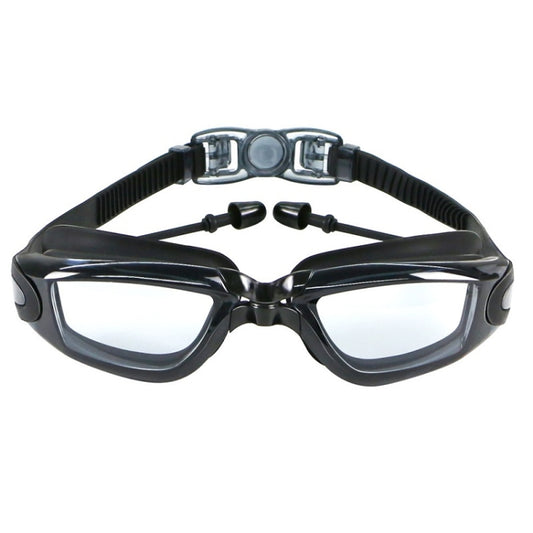 HAIZID HD Anti-fog Waterproof Myopia Swimming Goggles, Optical Black, Optical Blue, Optical Pink, Optical Gray, Plating Black, Plating Gray, Plating Blue, Plating Pink, Myopia 150 Degrees, Myopia 200 Degrees, Myopia 250 Degrees, Myopia 300 Degrees     ...