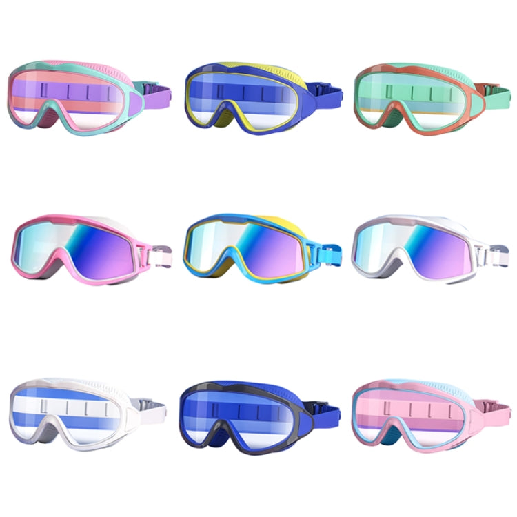 Children swimming goggles multipack with anti-fog tinted lenses and colorful frames
