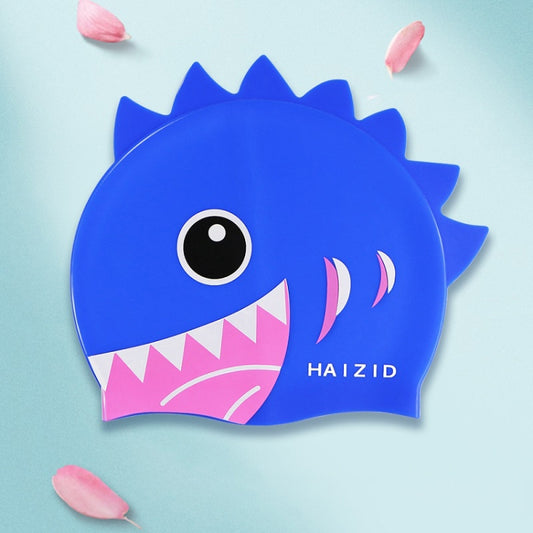 HAIZID Cute Cartoon Waterproof Silicone Children Swimming Cap, HAIZID (Shark Tooth Blue), HAIZID (Shark Tooth Pink), HAIZID (Shark Tooth Yellow), HAIZID (Fish Scales Royal Blue), HAIZID (Fish Blue Pink), HAIZID (Fish Scales Rose Red Pink)
