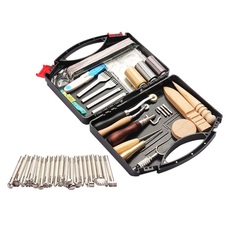 Handmade Leather DIY Tool Set Sewing Craft Tool Set, 29 In 1, 48 In 1