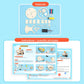 STEM kit materials and instruction diagrams for assembling the astronomy model
