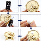 DIY assembly steps attaching gears and inserting a white planet sphere into base