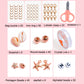 24 Grid 6mm Soft Ceramic Bead Flakes DIY Bracelet Necklace Making Materials, 24 Grid