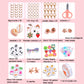 25 Grid 6mm Soft Ceramic Bead Flakes DIY Bracelet Necklace Making Materials, 25 Grid
