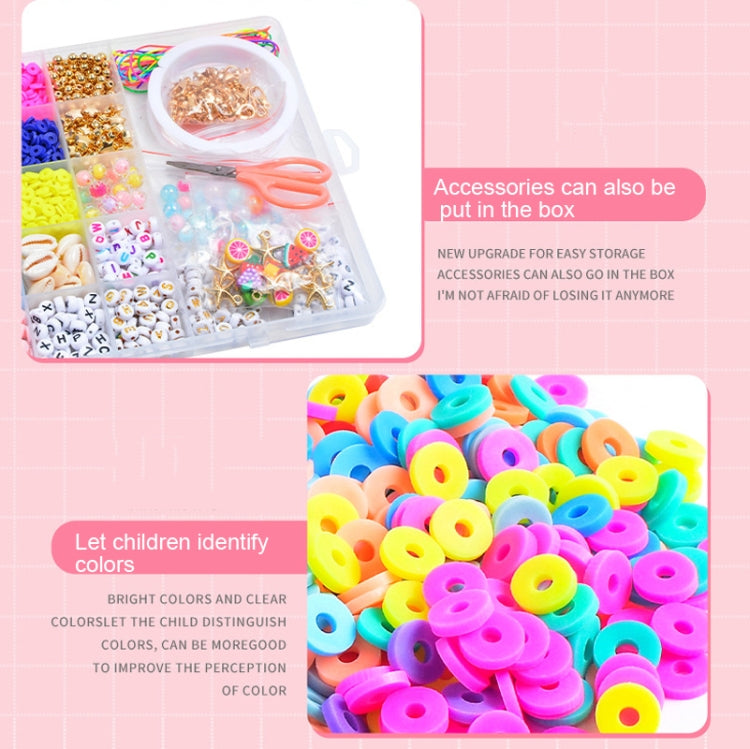 25 Grid 6mm Soft Ceramic Bead Flakes DIY Bracelet Necklace Making Materials, 25 Grid