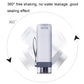 Diller square fitness water bottle with metal lid and leakproof seal