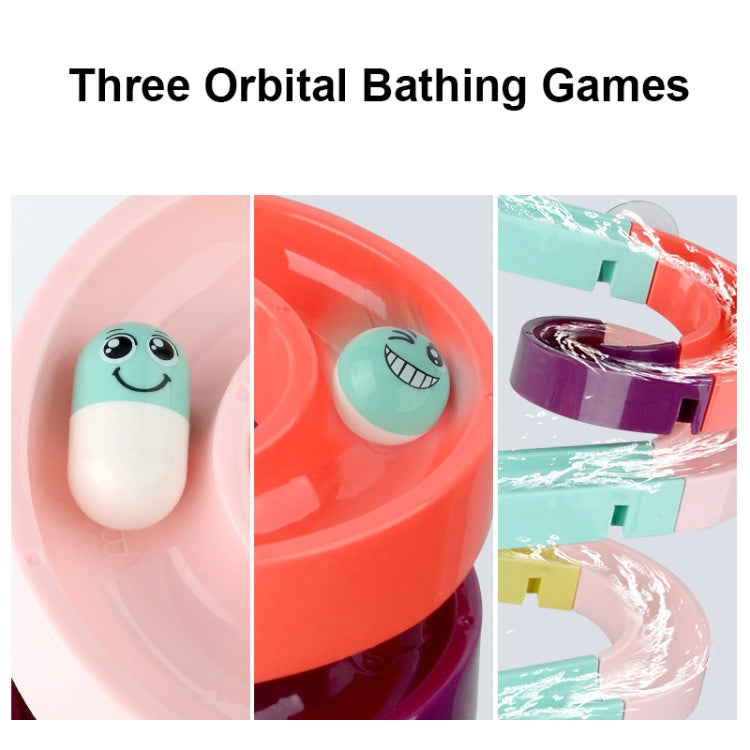 Three orbital bathing games bath slide with smiling fish and whale ball parts